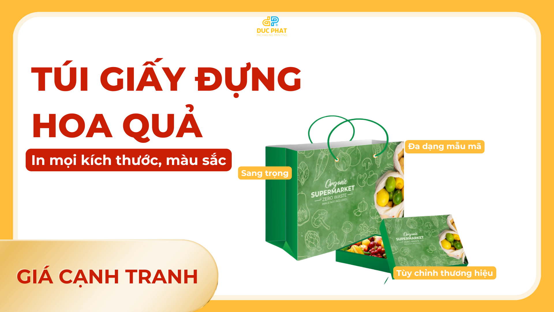 túi giấy đựng hoa quả in tại xưởng giá rẻ