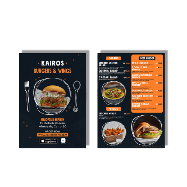Menu Bồi Format